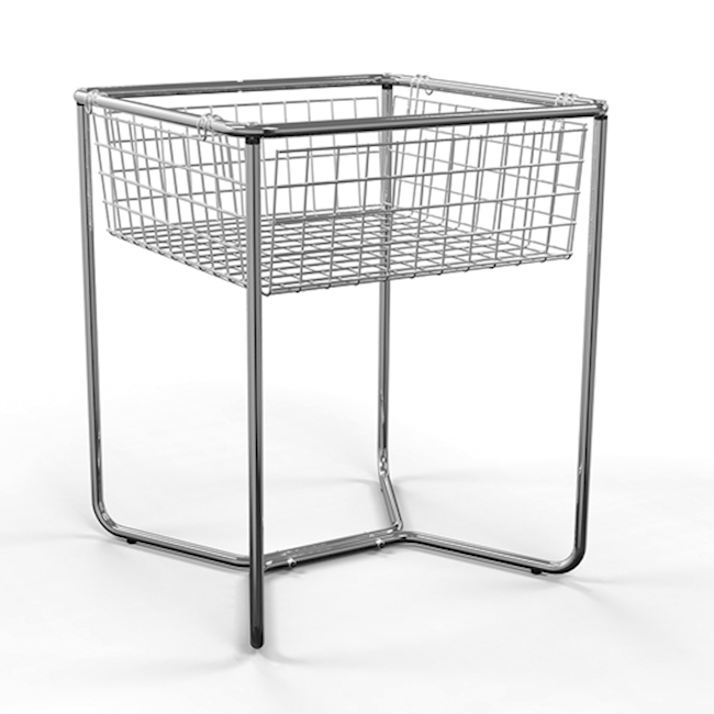 Wühlkorb verchromt 620 x 620 x 250 mm